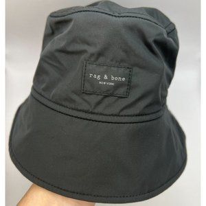 Rag & Bone Black Addison Bucket Hat sz M/L Women's Summer Lightweight Breathable